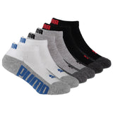 PUMA Boys 8 20 Low Cut Performance Sock 6 Pack S D Kids