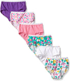 Fruit of the Loom Girls 2T-4T Printed Briefs - 6 Pack