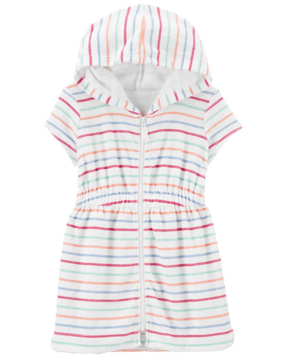 Carters Girls 2T-5T Striped Hooded Cover-up