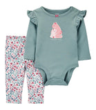 Carters 0-24 Months 2-Piece Bears Bodysuit Pant Set