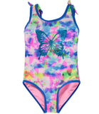 Limited Too Butterfly Print One Piece Swimsuit