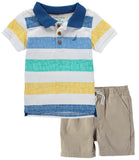 Nautica Boys 12-24 Months Stripe Polo Short Set