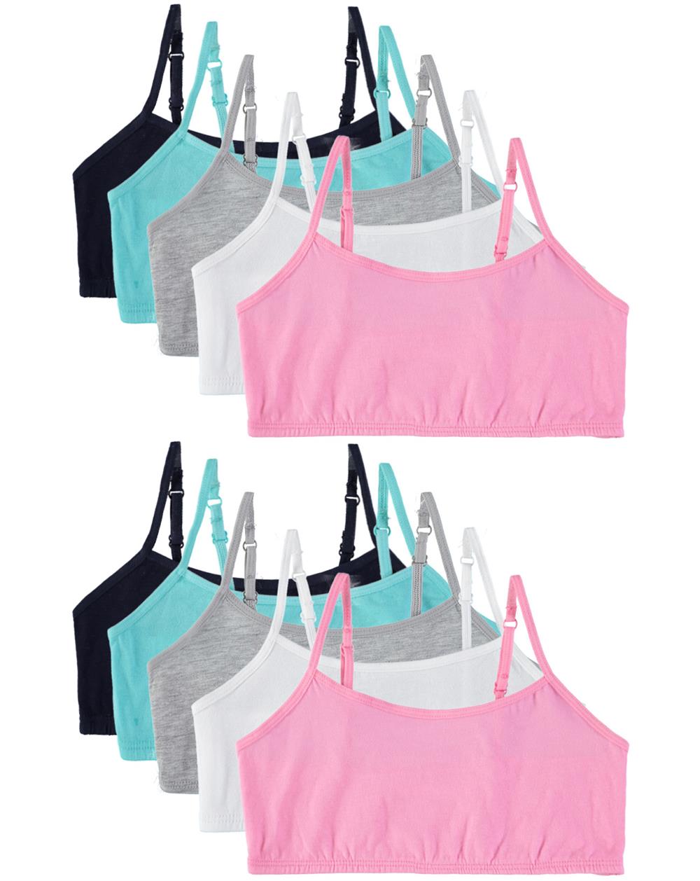 Cyndeelee Girls 7-16 Padded Bralette, 4-Pack – S&D Kids