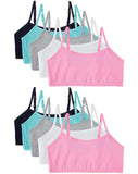 Cyndeelee Girls 7-14 Cotton 10-Pack Bra