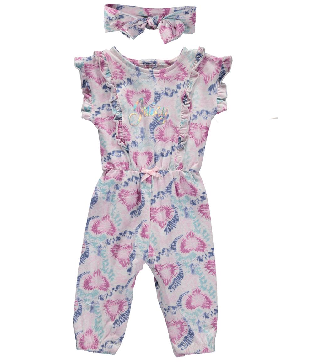 Juicy Couture Girls 0-9 Months Heart Ruffle Coverall