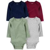 Carters Baby 4-Pack Long-Sleeve Bodysuits