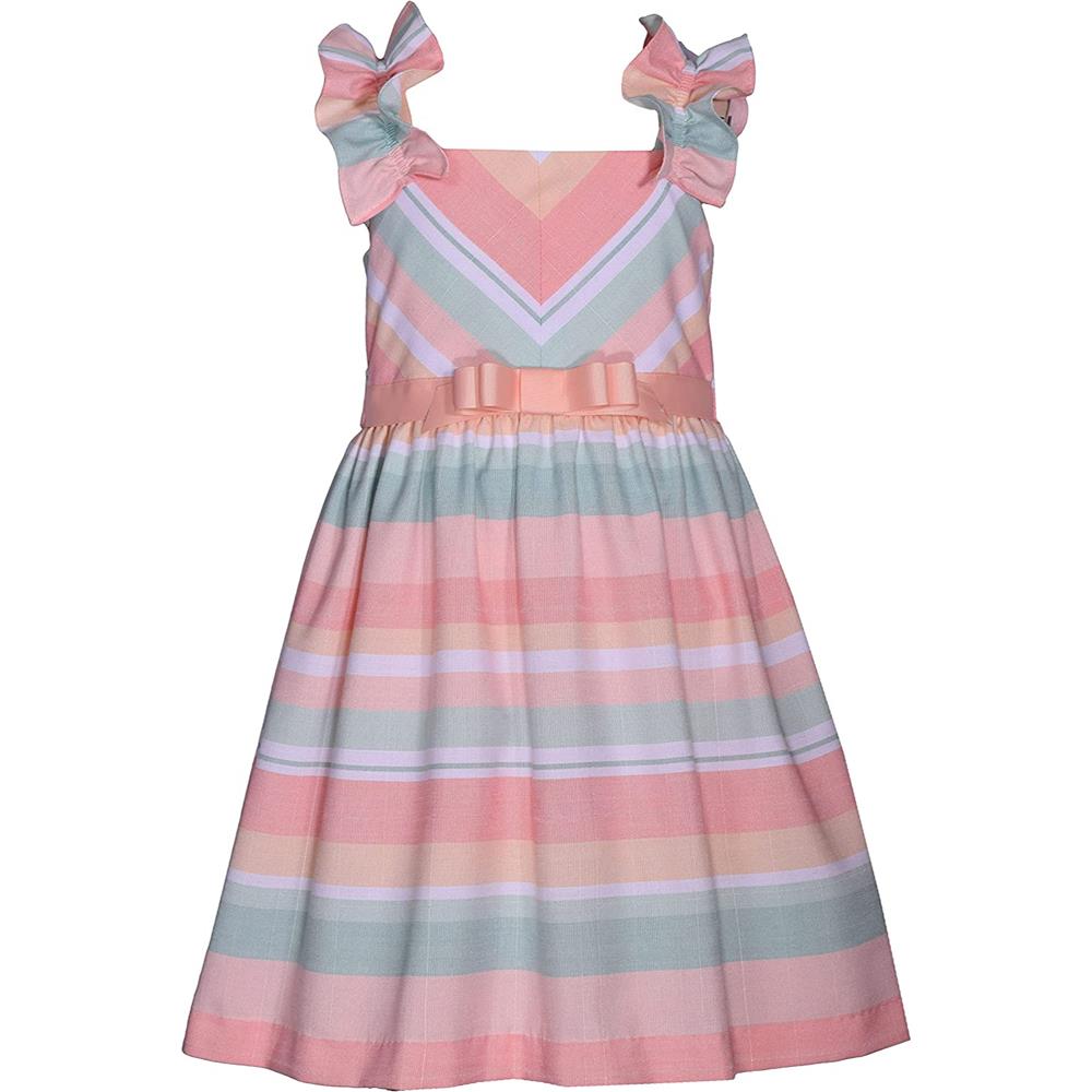 Bonnie Jean Girls' Stripe Dress - Pink Cherry, 14 Bonnie Jean Girls' Stripe Dress - Pink Cherry, 14
