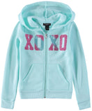 XOXO Girls 2T-4T Glitter Logo Fleece Hoodie