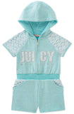 Juicy Couture Girls 2T-4T Hooded Romper