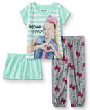 Nickelodeon Girls 4-10 Jojo Siwa 3 Piece Pajama Set