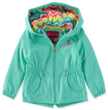 London Fog Girls 2T-4T Embroidered Hooded Spring Jacket