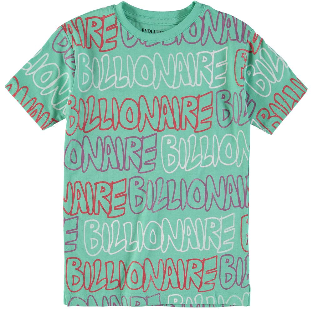 Evolution In Design Boys 2-7 Billionaire Short Sleeve T-Shirt