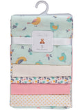 Rene Rofe Baby 5-Pack Flannel Baby Receiving Blanket