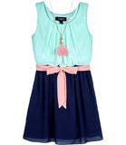 Amy Byer 7-16 Colorblock Sleeveless Dress