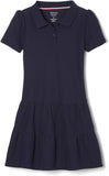 French Toast Girls 7-16 Ruffled Pique Polo Dress