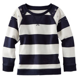 Osh Kosh Girls 2T-4T Striped Crewneck Sweatshirt