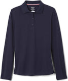 French Toast Girls 4-16 Long Sleeve Stretch Pique Polo