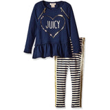 Juicy Couture Girls 2T-4T Striped Tunic Legging Set