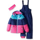 Pink Platinum Girls 4-6X Snowsuit Ear Warmer Set