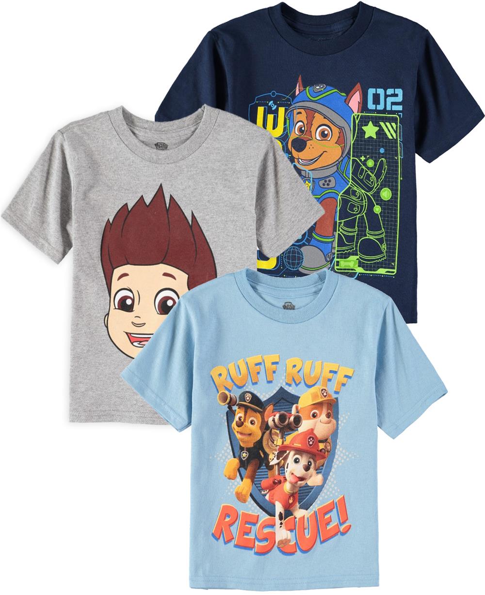 Nickelodeon Boys' 2T-7 Paw Patrol Multi Pack T-Shirt Bundle