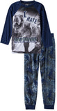 Quad Seven Boys 4-7 Dinosaur Mornings Long-Sleeve Pajama Set