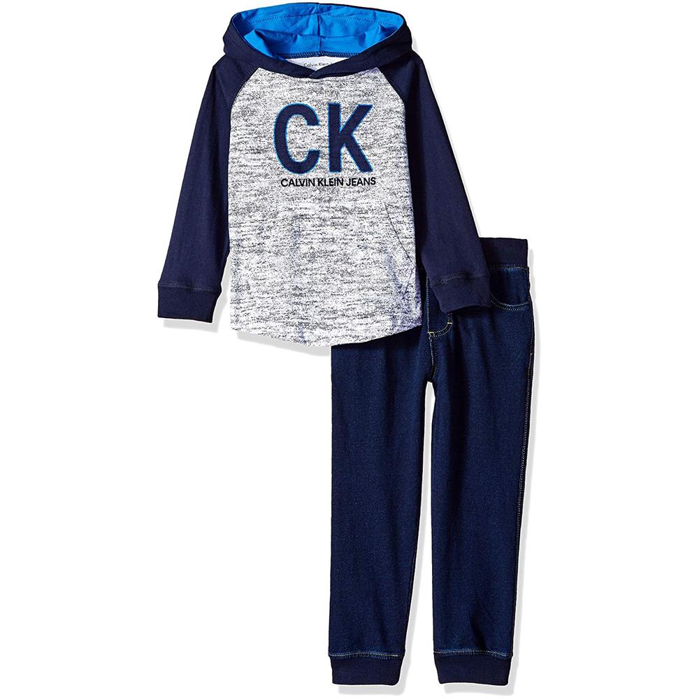 Calvin Klein Kids Boys 12-24 Months Denim Jogger Set