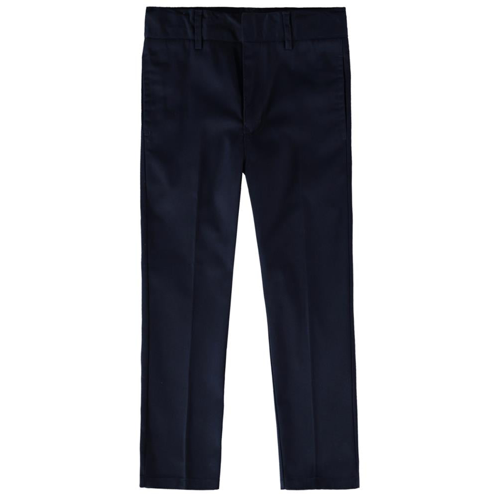 Educated Uniforms Boys Husky Flat Front Double Knee Adjustable