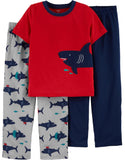 Carters Boys 2T-4T Shark 3-Piece Pajama Set