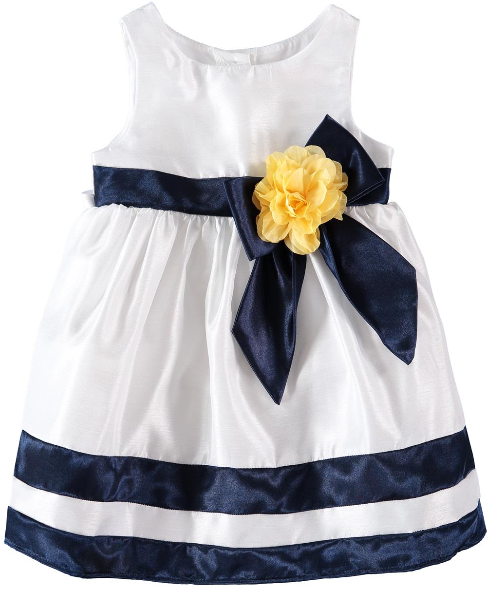 Youngland Girls 2T-4T Bow Nautical Dress