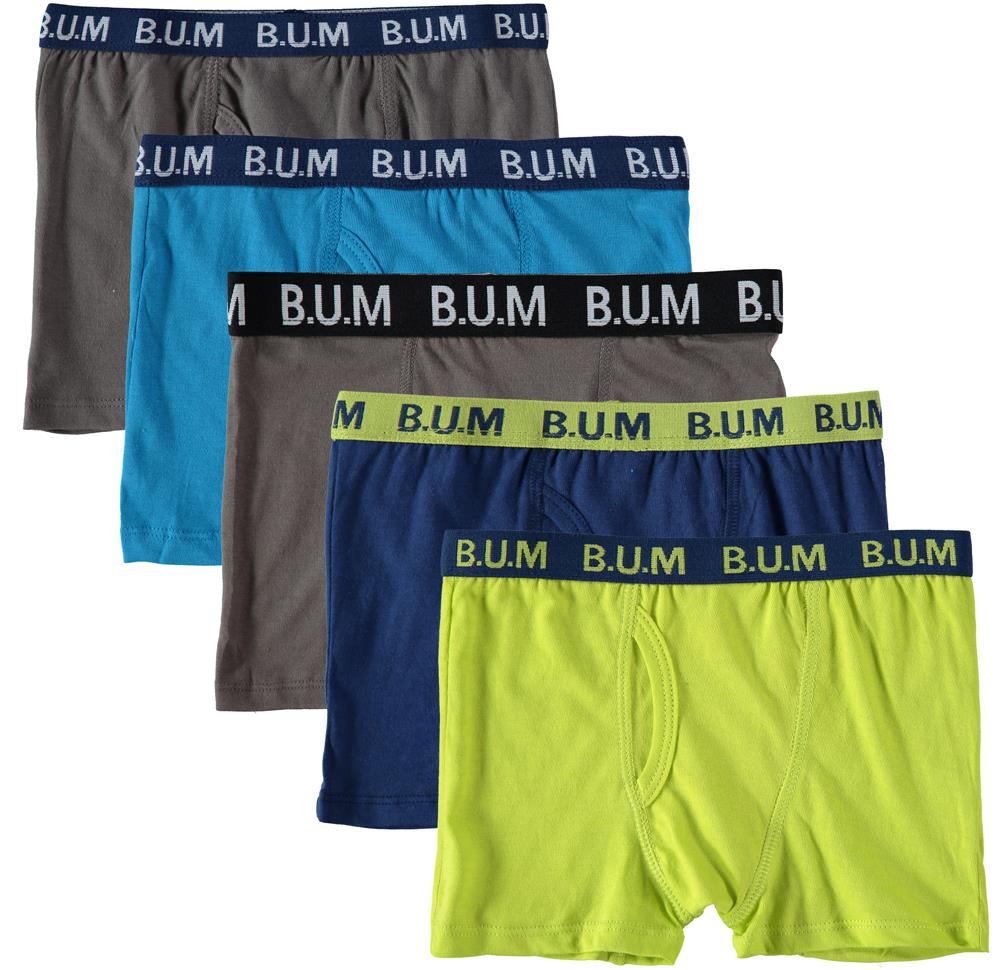 B.U.M. Equipment Boys Underwear - Cotton Boxer Briefs (5 Pack