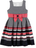 Bonnie Jean Girls 4-6X Nancy Border Nautical Dress