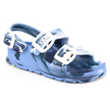 First Steps By Stepping Stones Baby and Infant Boy Sizes 4-6 Navy Camo Buckle Sandal