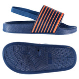 First Steps By Stepping Stones Toddler Boys Size 7-10 Stripe Strap Slide Sandal
