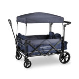 Wonderfold X4 Push + Pull Quad Stroller Wagon w Magnetic Harness