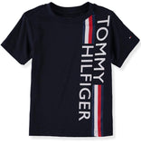 Tommy Hilfiger Boys 4-7 Vertical Stripe Logo T-Shirt
