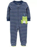 Carters Boys 0-9 Months Frog 2-Way Zip Footie Sleep & Play