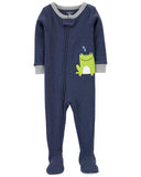 Carters Boys 12-24 Months 1-Piece Frog 100% Snug Fit Cotton Footie PJs