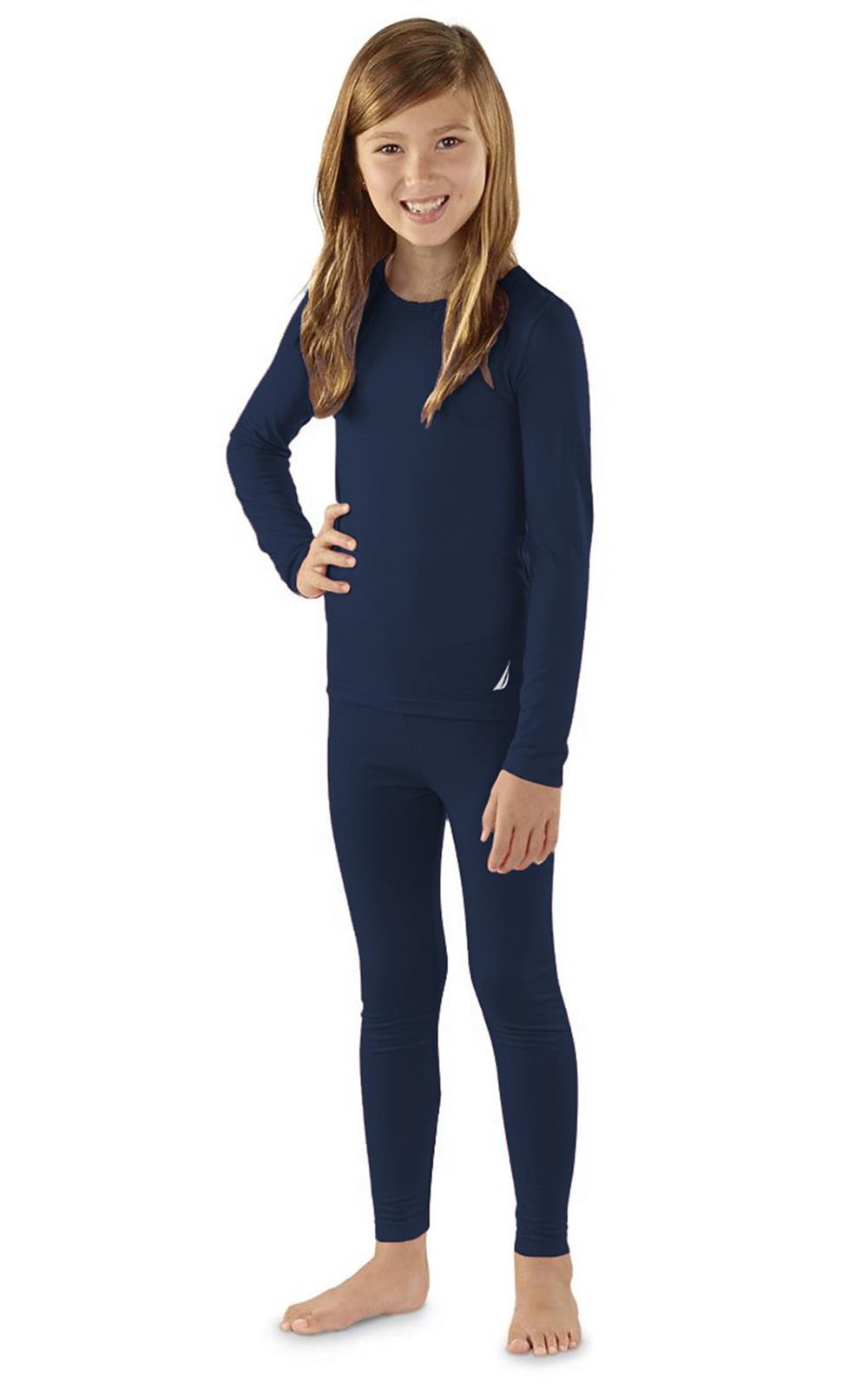 Shirt Girls Thermal Base Layer Nautica Girls 4-18 Long Sleeve