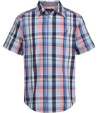 Nautica Boys 8-20 Short Sleeve Plaid Woven Shirt