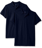 Jerzees Boys 8-20 SpotShield Short Sleeve Polo, 2-Pack