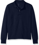 Jerzees Boys 8-20 SpotShield Long Sleeve Polo Sport Shirt