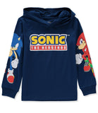 Sonic Boys 4-20 Long Sleeve Logo Hooded T-Shirt