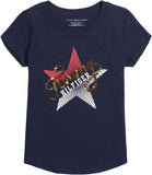 Tommy Hilfiger Girls 7-16 Short Sleeve Flip Sequin T-Shirt