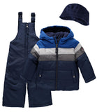 Rothschild Boys 2T-4T Colorblock 2-Piece Snowsuit with Matching Hat