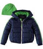 Rothschild Boys 4-7 Panel Puffer Jacket with Matching Hat