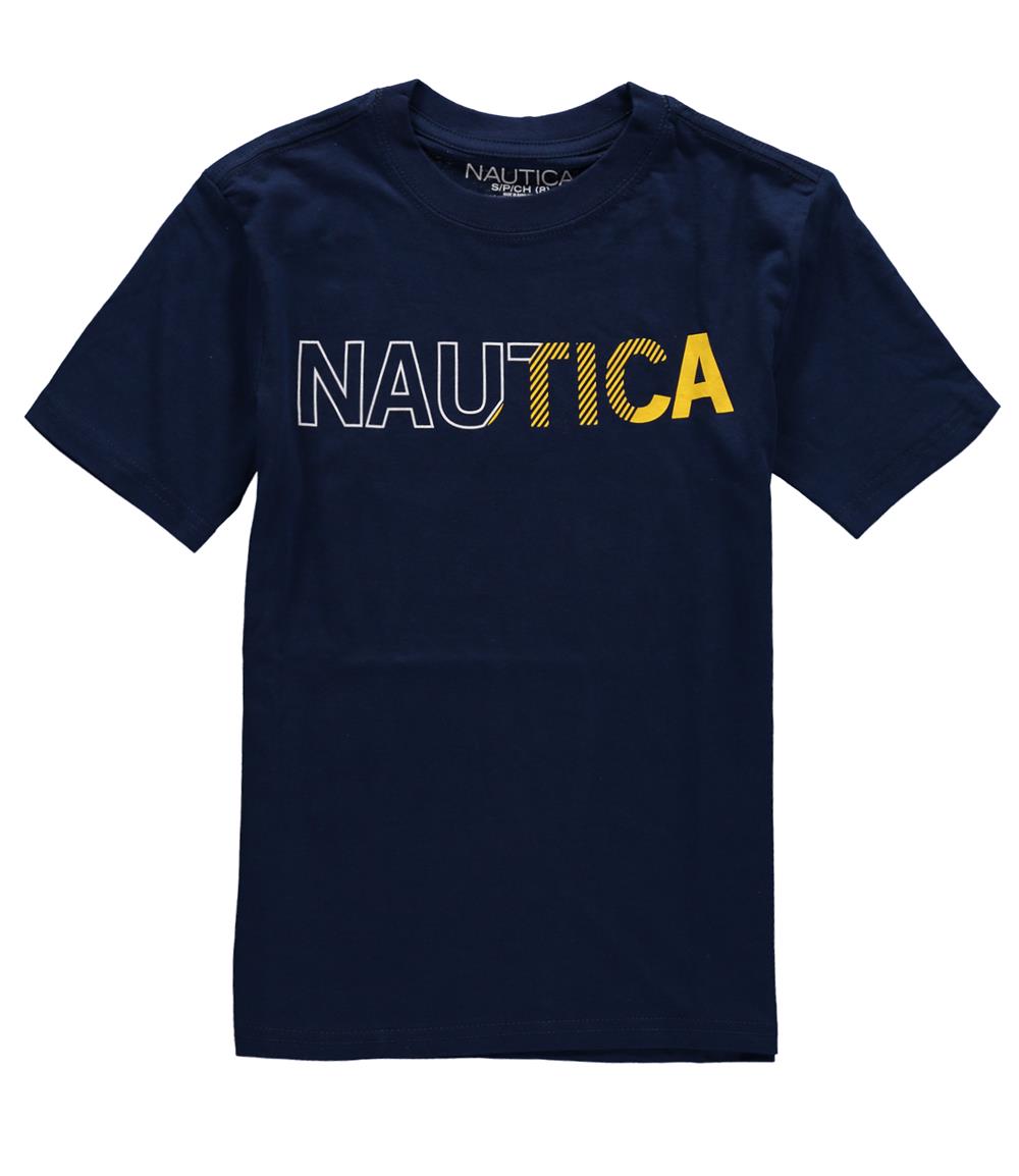 Nautica Boys 8-20 Logo Crew T-Shirt