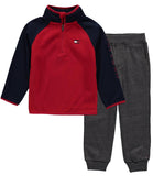 Tommy Hilfiger Boys 2T-4T Zip Raglan Jogger Set