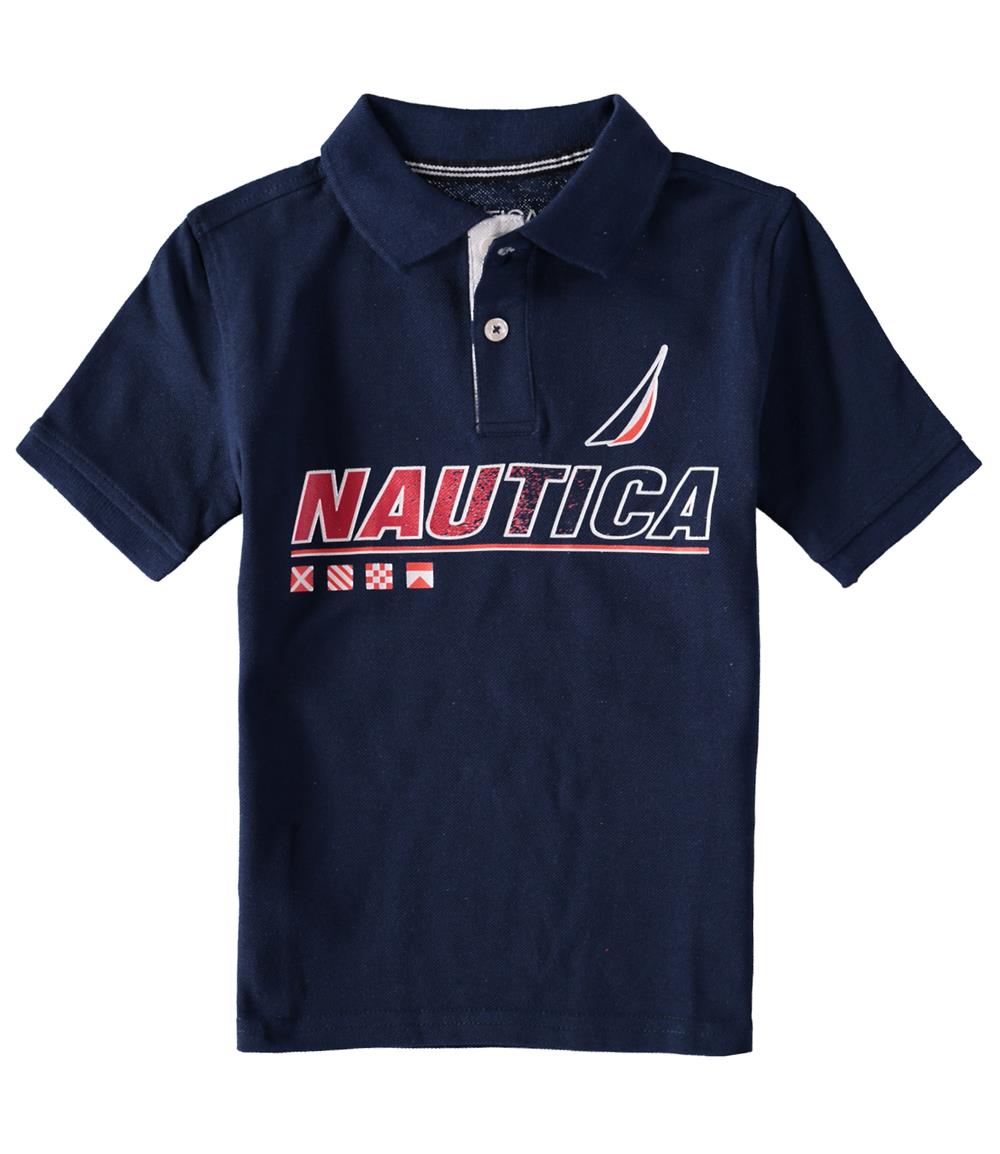 Nautica Boys 4-7 Chest Logo Polo Shirt