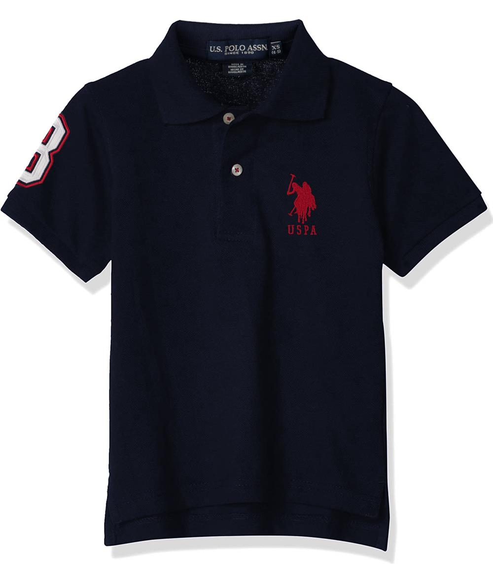 U.S. Polo Assn. Boys 8-20 Short-Sleeve Classic Polo Shirt with Big Pony Applique