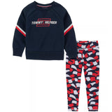 Tommy Hilfiger Girls 2T-4T 2-Piece Crew Legging Set